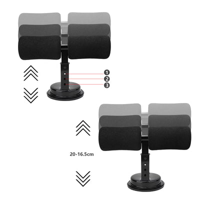 Suction Cup Sit-Up Assistance Device, Portable Abdominal Workout Trainer for Home Use with Non-Slip Base