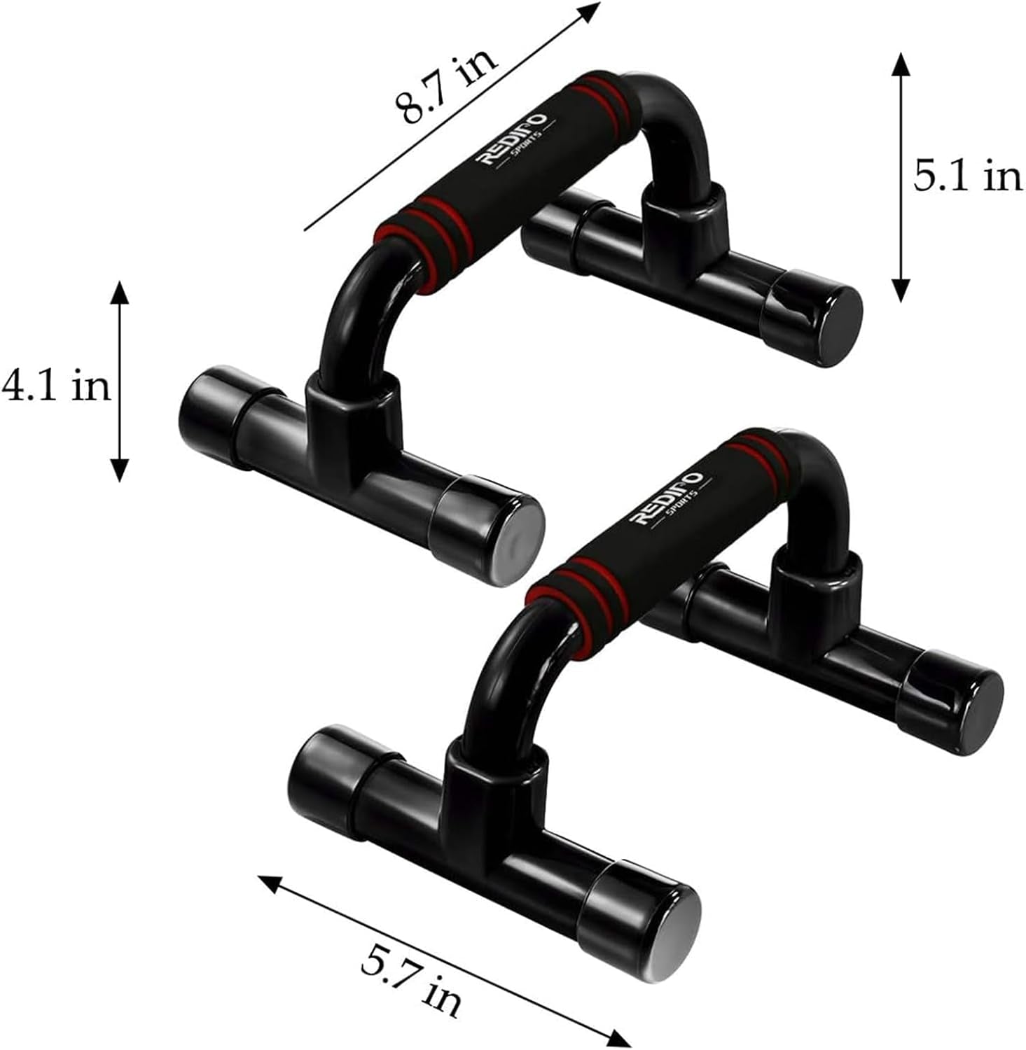 Ergonomic Push-Up Bars for Strength Training - Portable Anti-Slip Workout Stands for Home Fitness and Floor Exercises