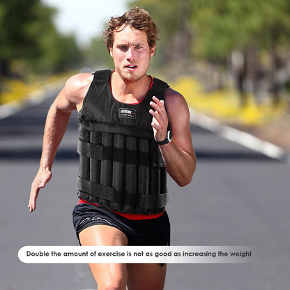 Adjustable Weight Training Vest for Fitness and Running - Available in 3/15/35Kg Options