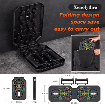 Adjustable Foldable Push-Up Board for Comprehensive Strength Training at Home