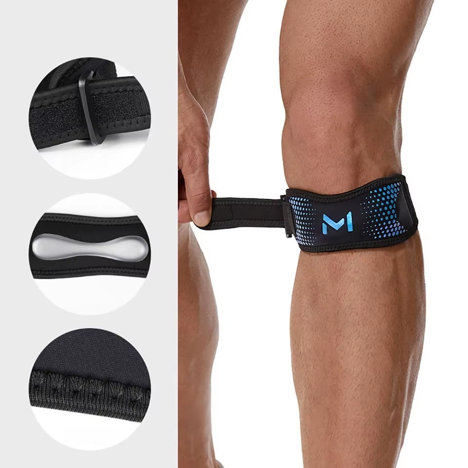 GTUBIKE Adjustable Patella Knee Strap - Support Band for Patellar Tendon Stabilization in Soccer, Basketball, Running, and Jumping