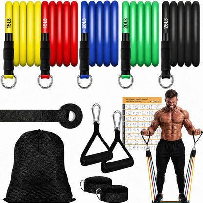 Ultimate Resistance Bands with Handles - Ideal for Men & Women, Perfect for Strength Training and Home Workouts!
