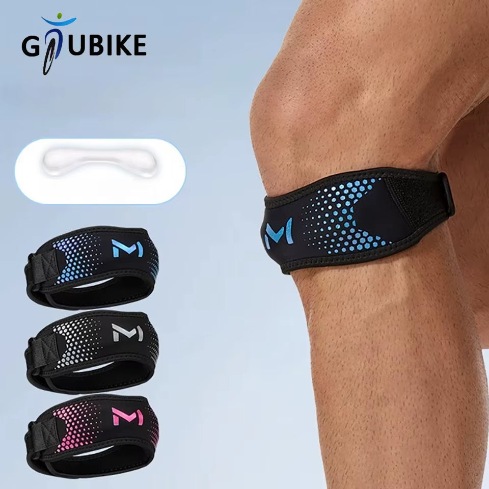 GTUBIKE Adjustable Patella Knee Strap - Support Band for Patellar Tendon Stabilization in Soccer, Basketball, Running, and Jumping