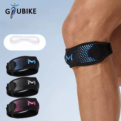 GTUBIKE Adjustable Patella Knee Strap - Support Band for Patellar Tendon Stabilization in Soccer, Basketball, Running, and Jumping
