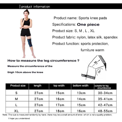 Elastic Compression Knee Brace Sleeve for Sports, Fitness, and Arthritis Prevention