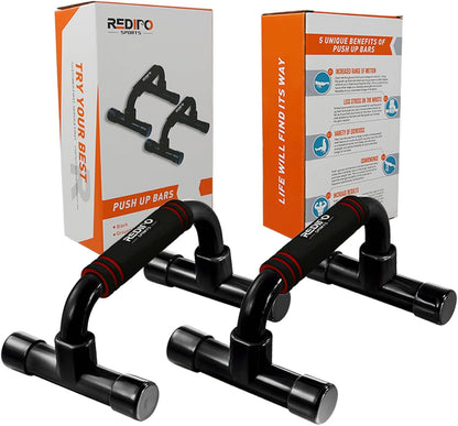 Ergonomic Push-Up Bars for Strength Training - Portable Anti-Slip Workout Stands for Home Fitness and Floor Exercises