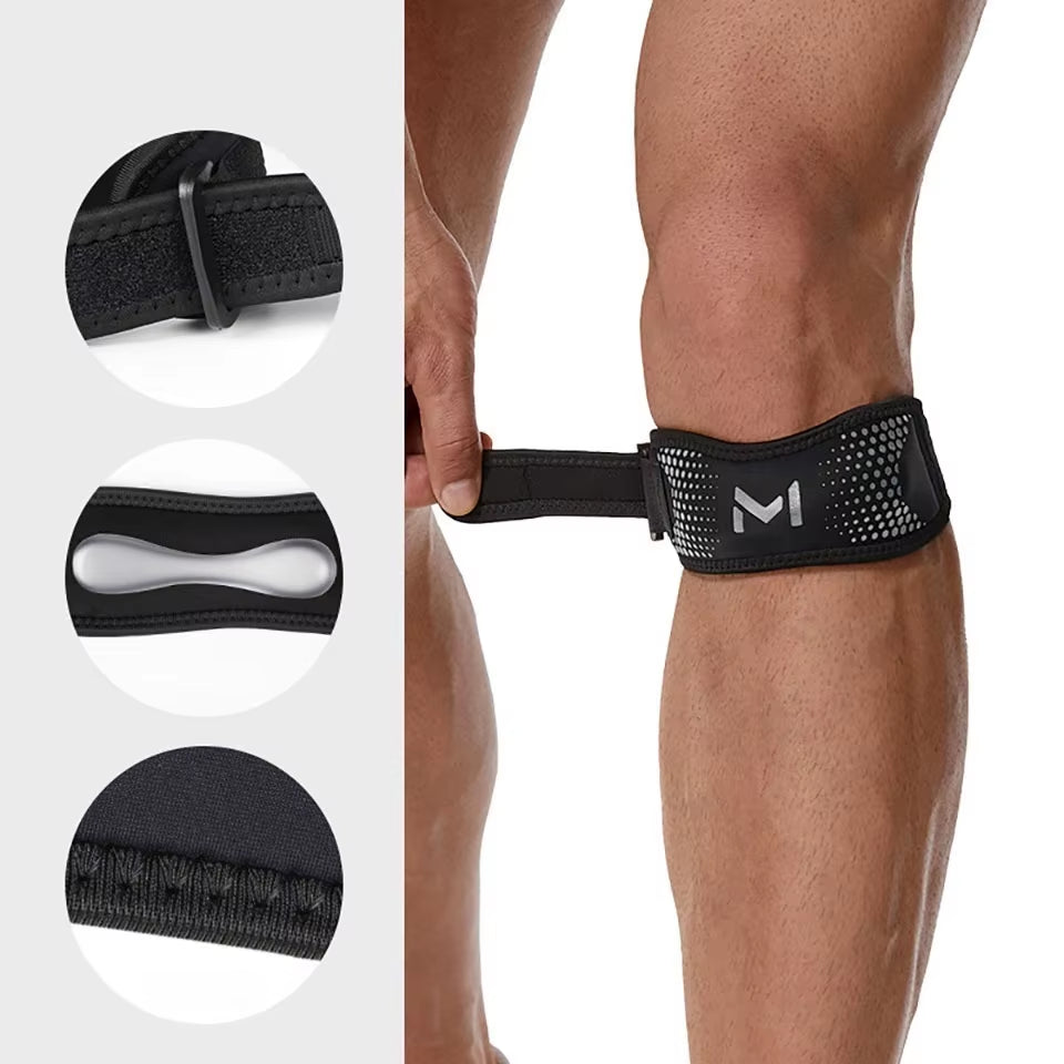 GTUBIKE Adjustable Patella Knee Strap - Support Band for Patellar Tendon Stabilization in Soccer, Basketball, Running, and Jumping