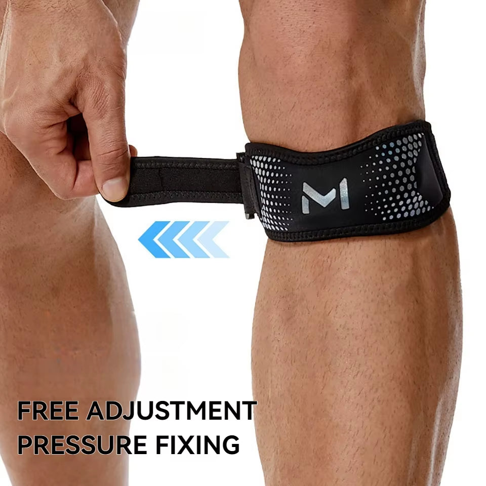 GTUBIKE Adjustable Patella Knee Strap - Support Band for Patellar Tendon Stabilization in Soccer, Basketball, Running, and Jumping
