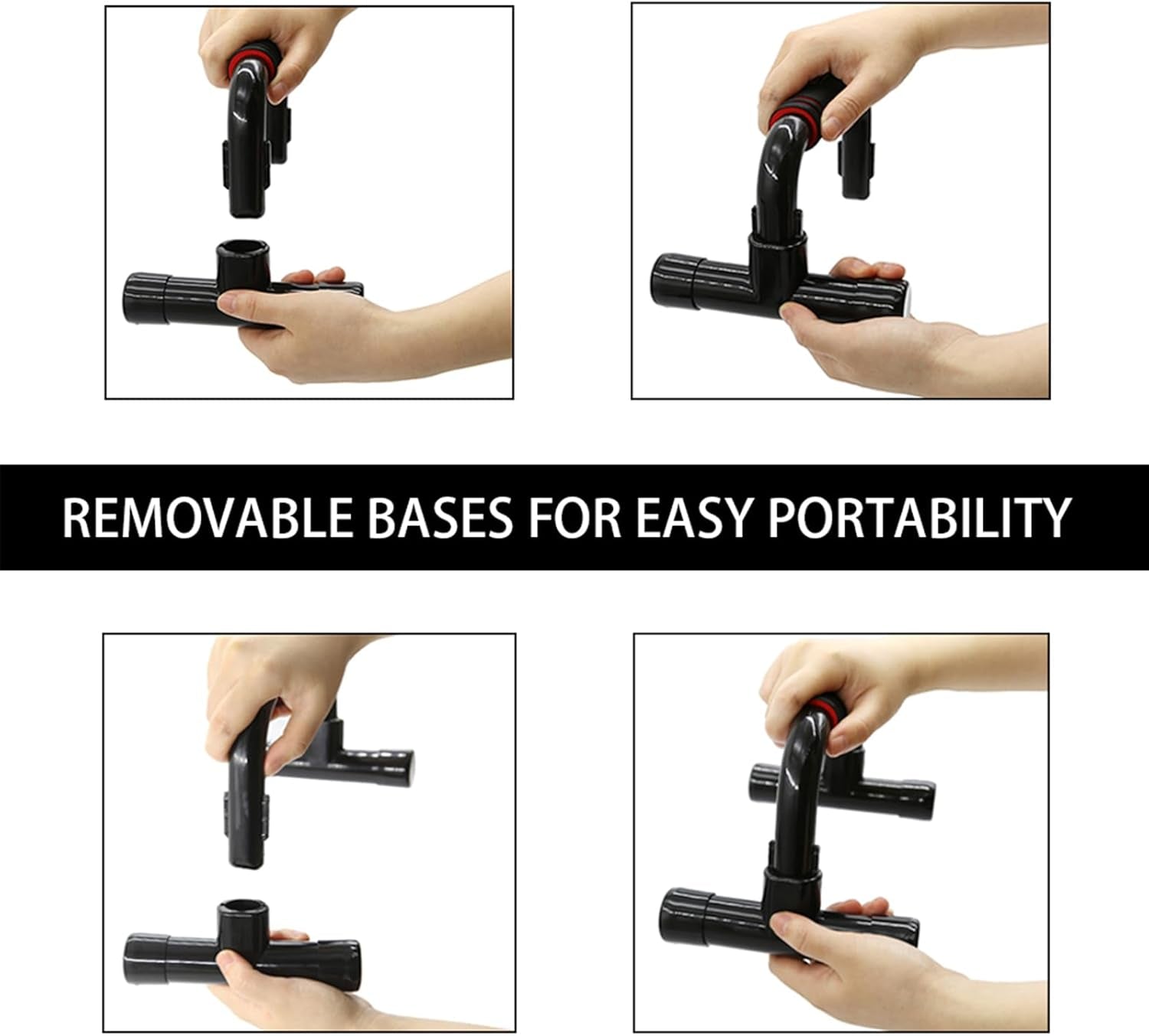 Ergonomic Push-Up Bars for Strength Training - Portable Anti-Slip Workout Stands for Home Fitness and Floor Exercises